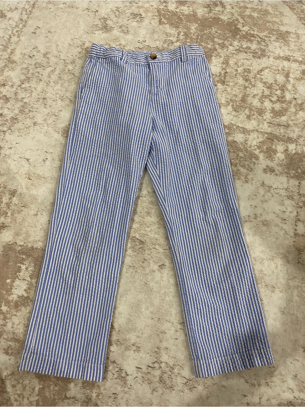 Vineyard Vines Light Blue and White Striped Shorts